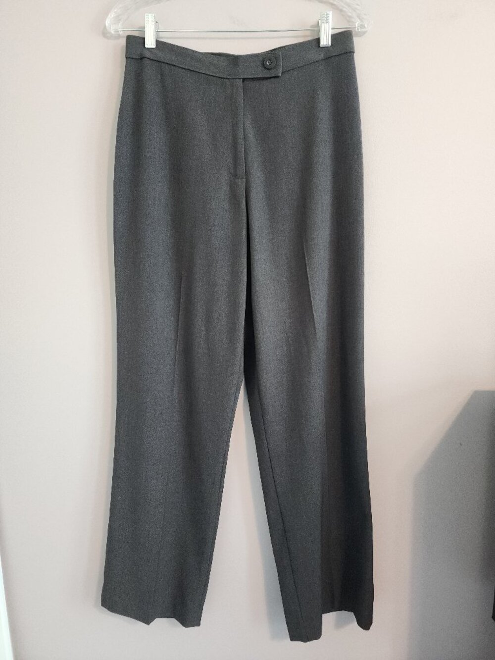 Kim Rogers Gray Straight Leg Business Pants Women's Size 8 Petite